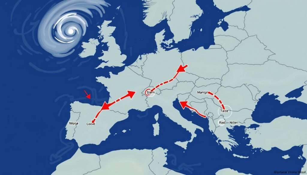 Storm Darragh Brings Heavy Rain and Winds to Europe