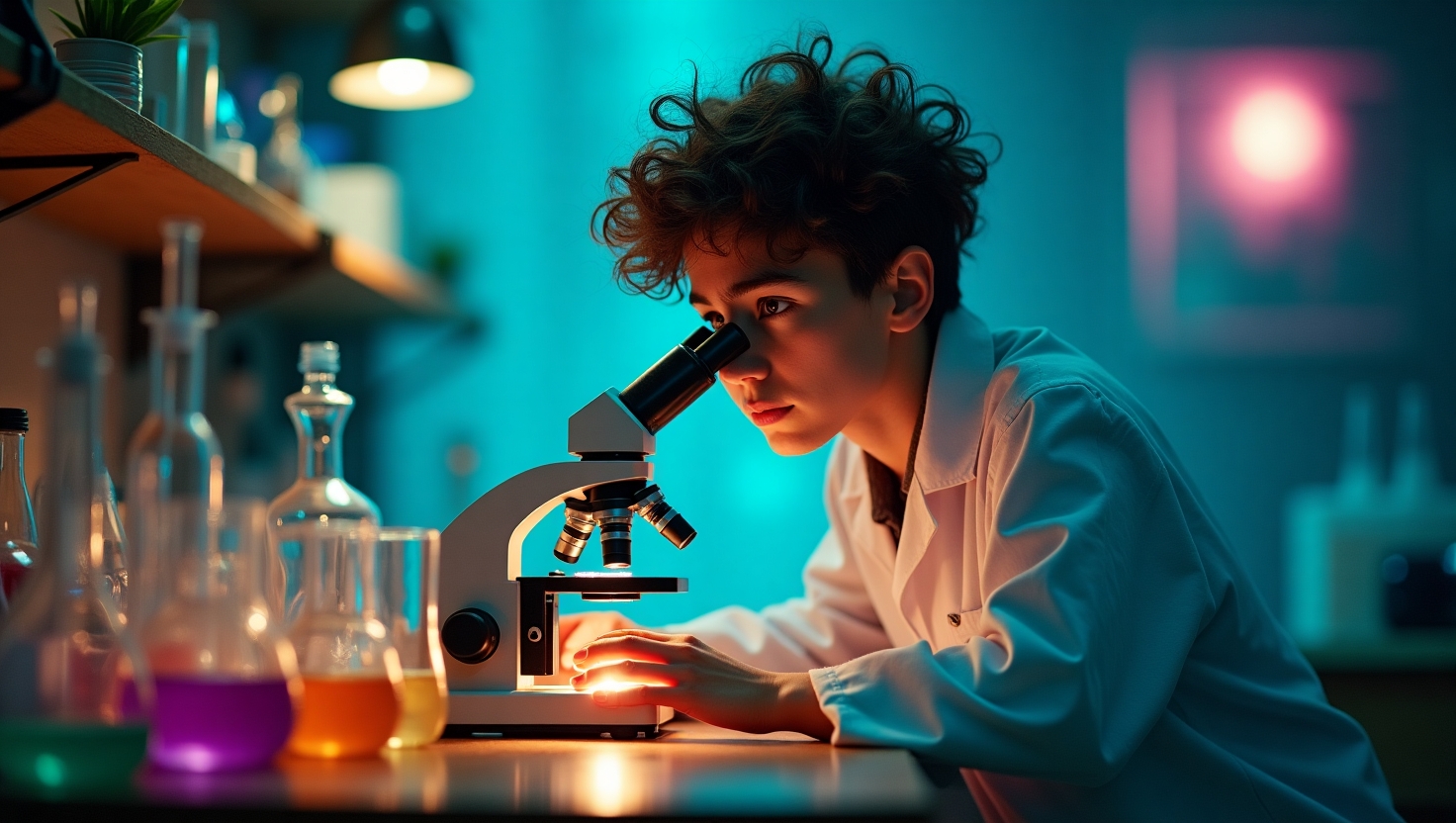 What is Microbiology? An Understanding into the Invisible World Microbiologist boy